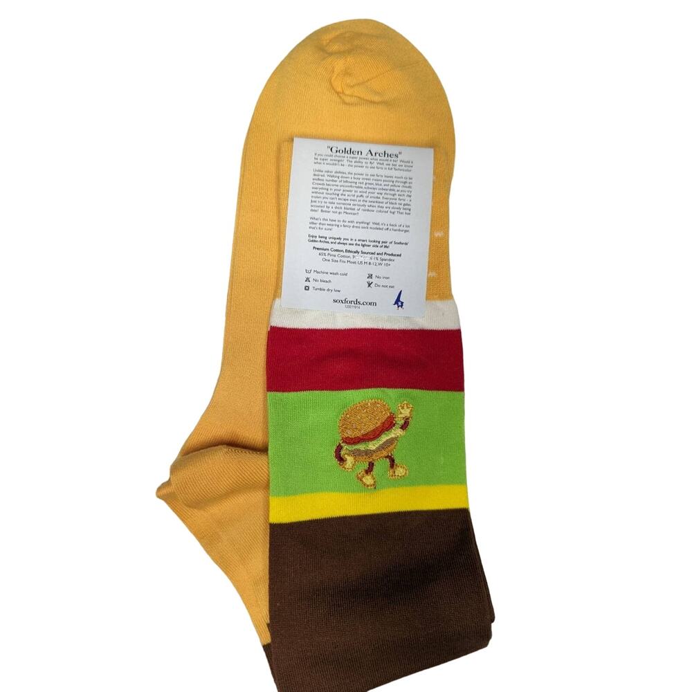 NWT Soxfored Cheeseburger socks